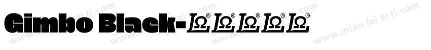 Gimbo Black字体转换